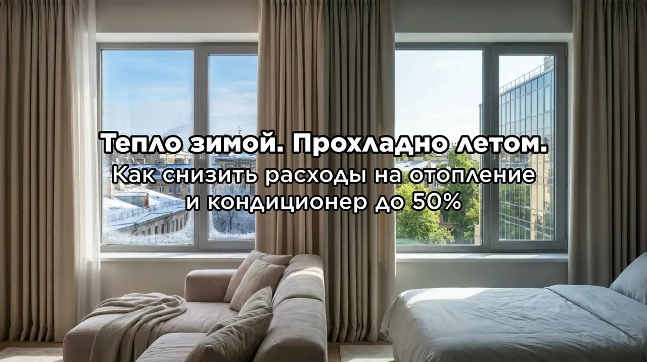 Термические шторы Gardista: как снизить расходы на отопление и кондиционер до 50% без ремонта